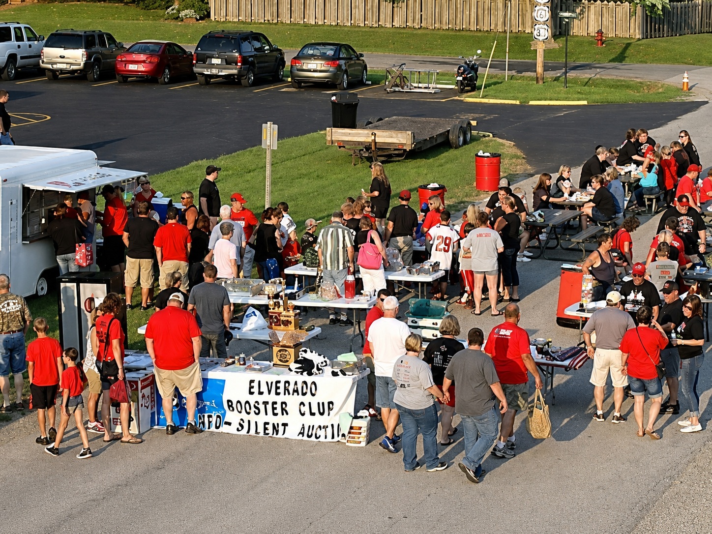 Fenton's Custom & Collision supporting a local booster club fundraiser